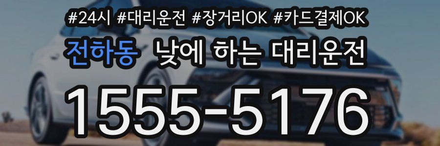 전하동 낮에 하는 대리운전
