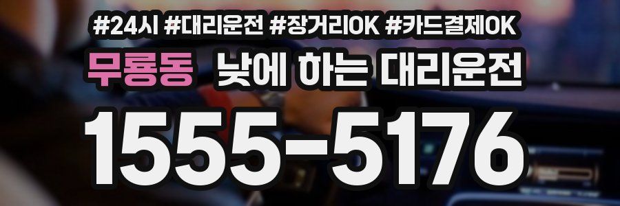무룡동 낮에 하는 대리운전