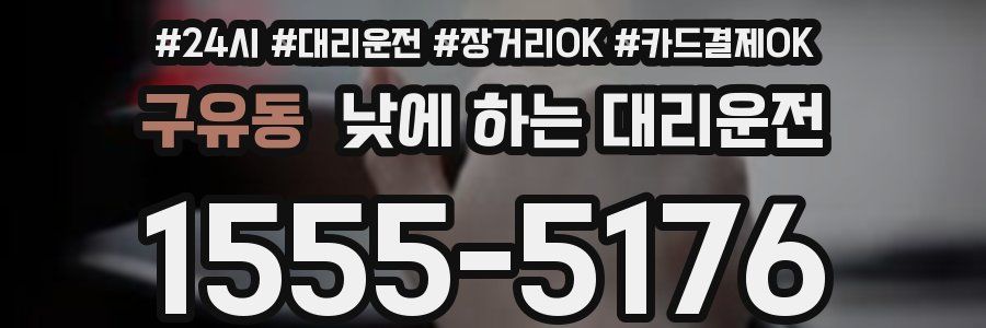 구유동 낮에 하는 대리운전