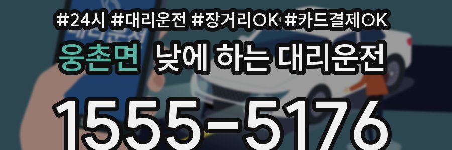 웅촌면 낮에 하는 대리운전