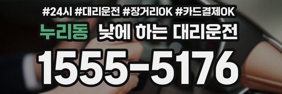누리동 낮에 하는 대리운전