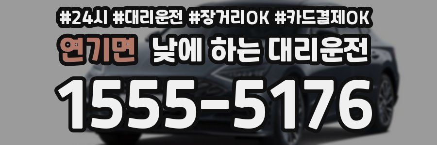 연기면 낮에 하는 대리운전