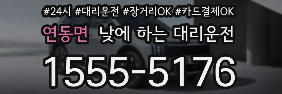 연동면 낮에 하는 대리운전