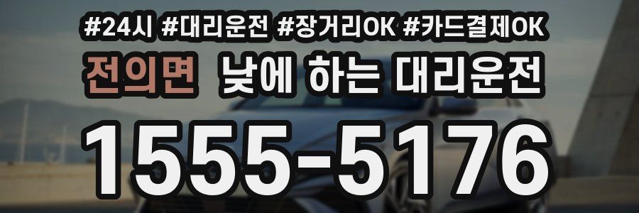 전의면 낮에 하는 대리운전