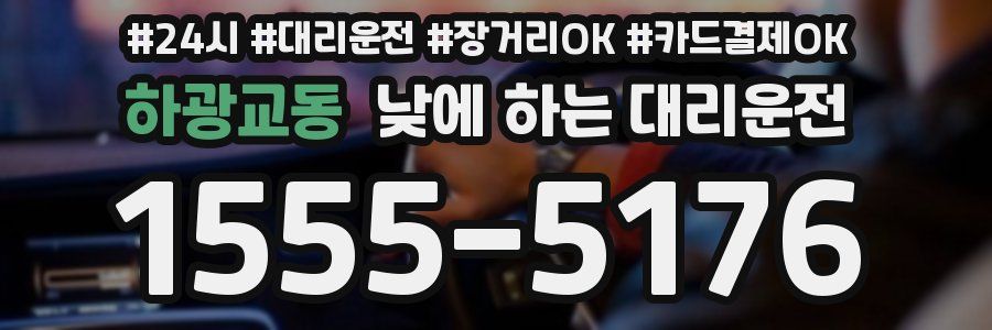 하광교동 낮에 하는 대리운전