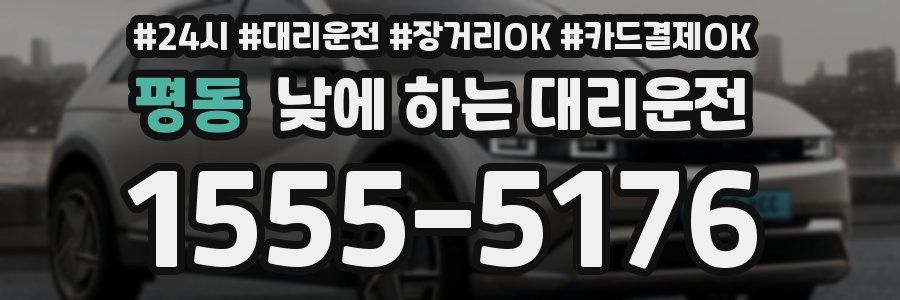 평동 낮에 하는 대리운전