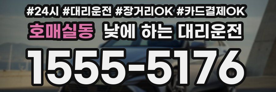 호매실동 낮에 하는 대리운전