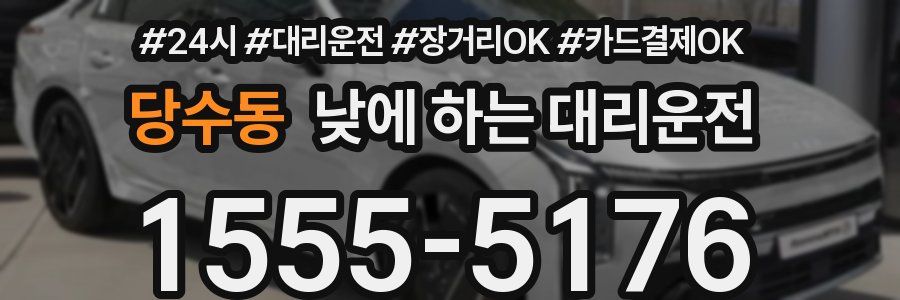 당수동 낮에 하는 대리운전