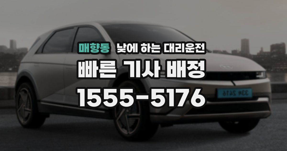 매향동 낮에 하는 대리운전