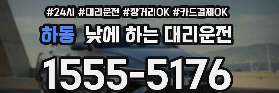 하동 낮에 하는 대리운전