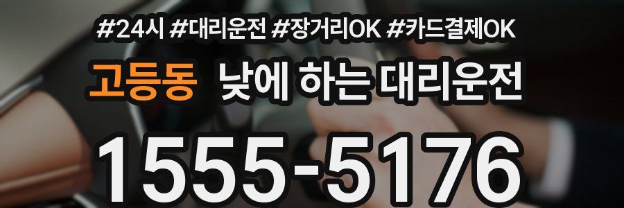 고등동 낮에 하는 대리운전