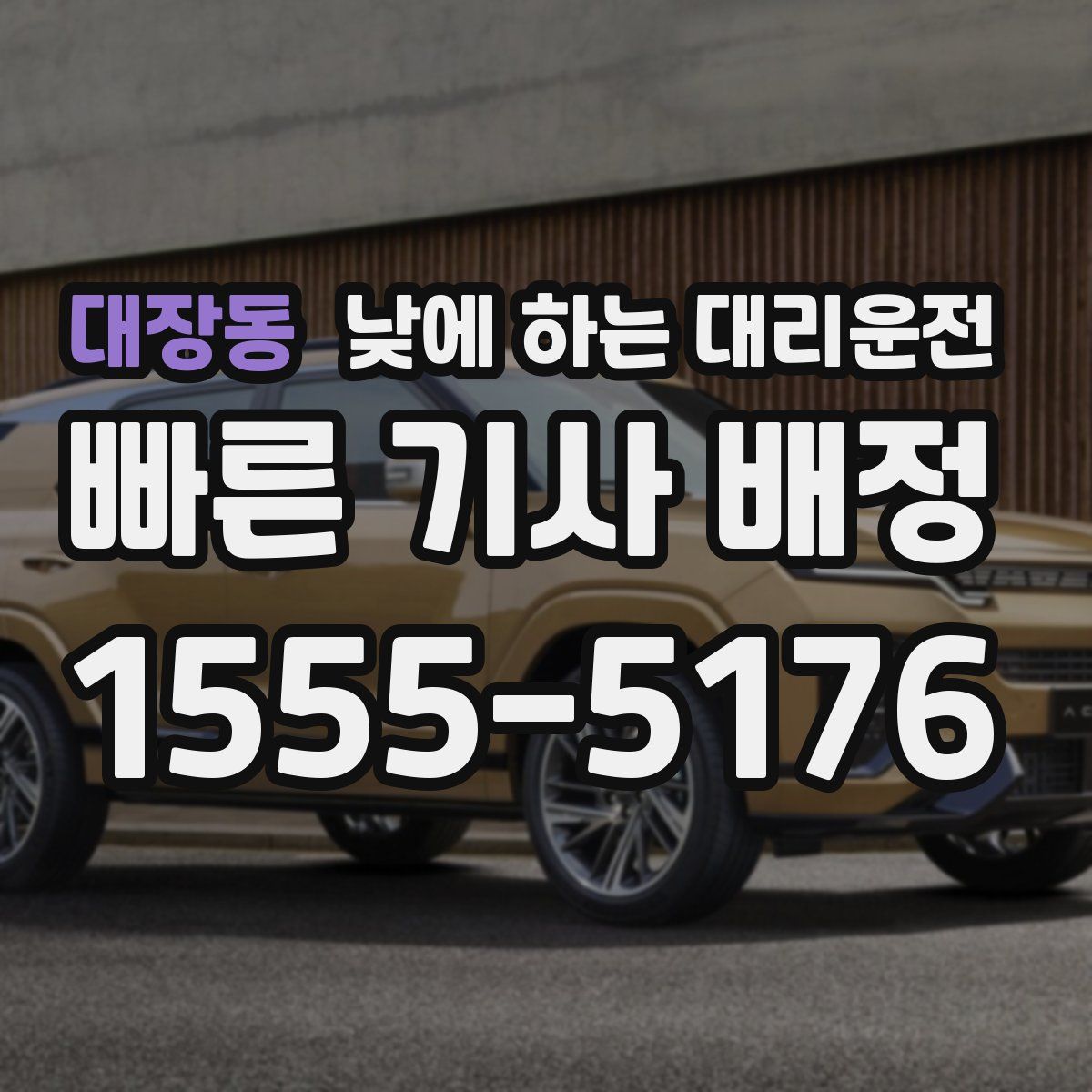 대장동 낮에 하는 대리운전