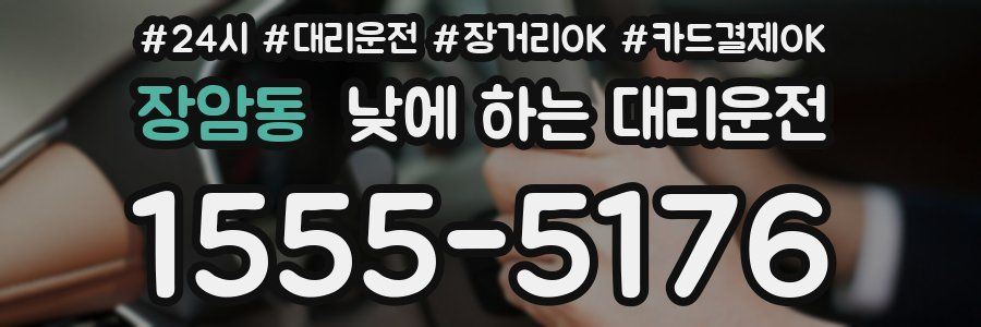장암동 낮에 하는 대리운전