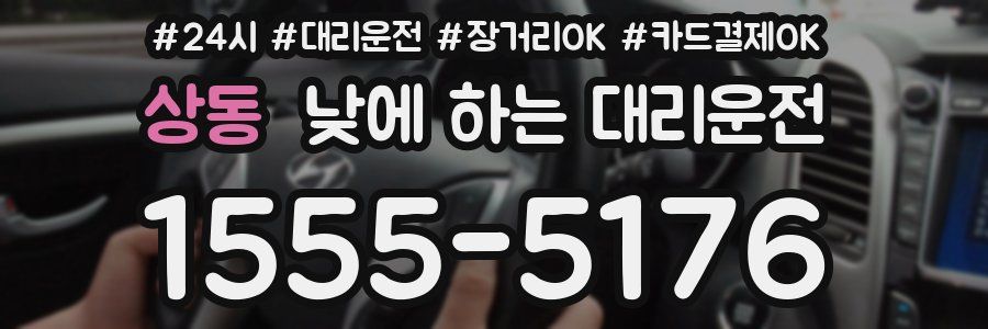 상동 낮에 하는 대리운전