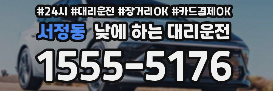서정동 낮에 하는 대리운전