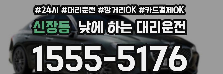 신장동 낮에 하는 대리운전