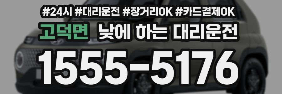 고덕면 낮에 하는 대리운전