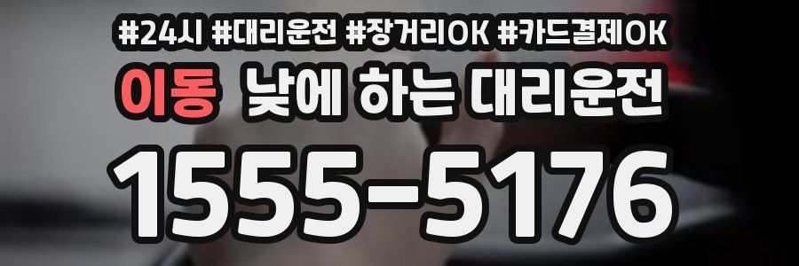 이동 낮에 하는 대리운전