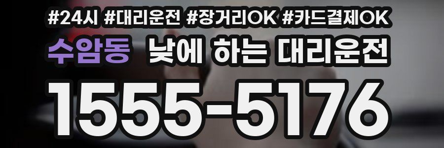 수암동 낮에 하는 대리운전