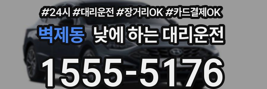 벽제동 낮에 하는 대리운전