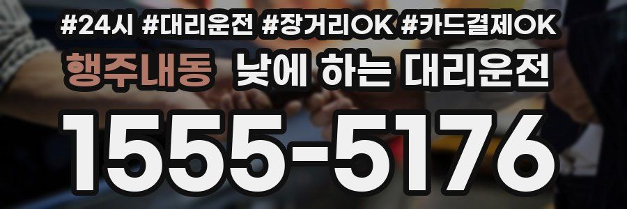 행주내동 낮에 하는 대리운전