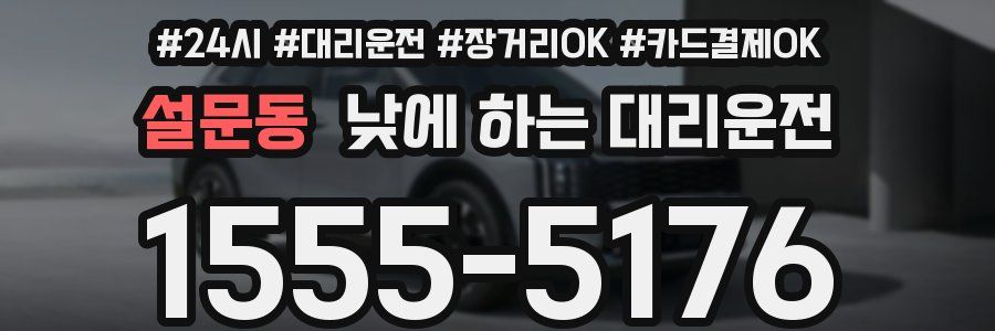 설문동 낮에 하는 대리운전