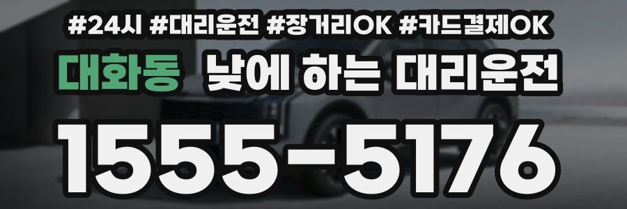 대화동 낮에 하는 대리운전