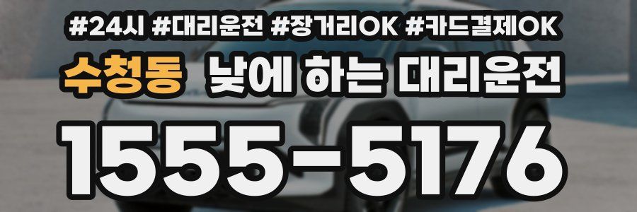 수청동 낮에 하는 대리운전