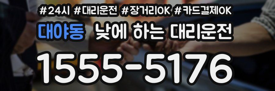 대야동 낮에 하는 대리운전