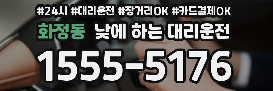 화정동 낮에 하는 대리운전