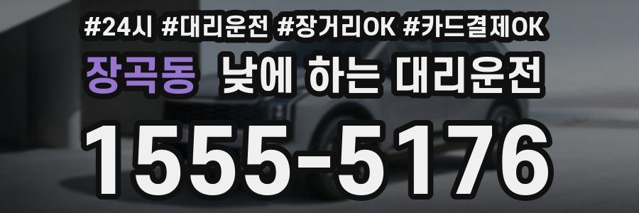 장곡동 낮에 하는 대리운전
