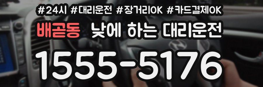 배곧동 낮에 하는 대리운전