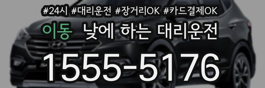 이동 낮에 하는 대리운전