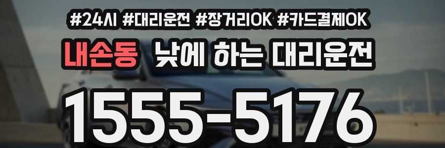 내손동 낮에 하는 대리운전