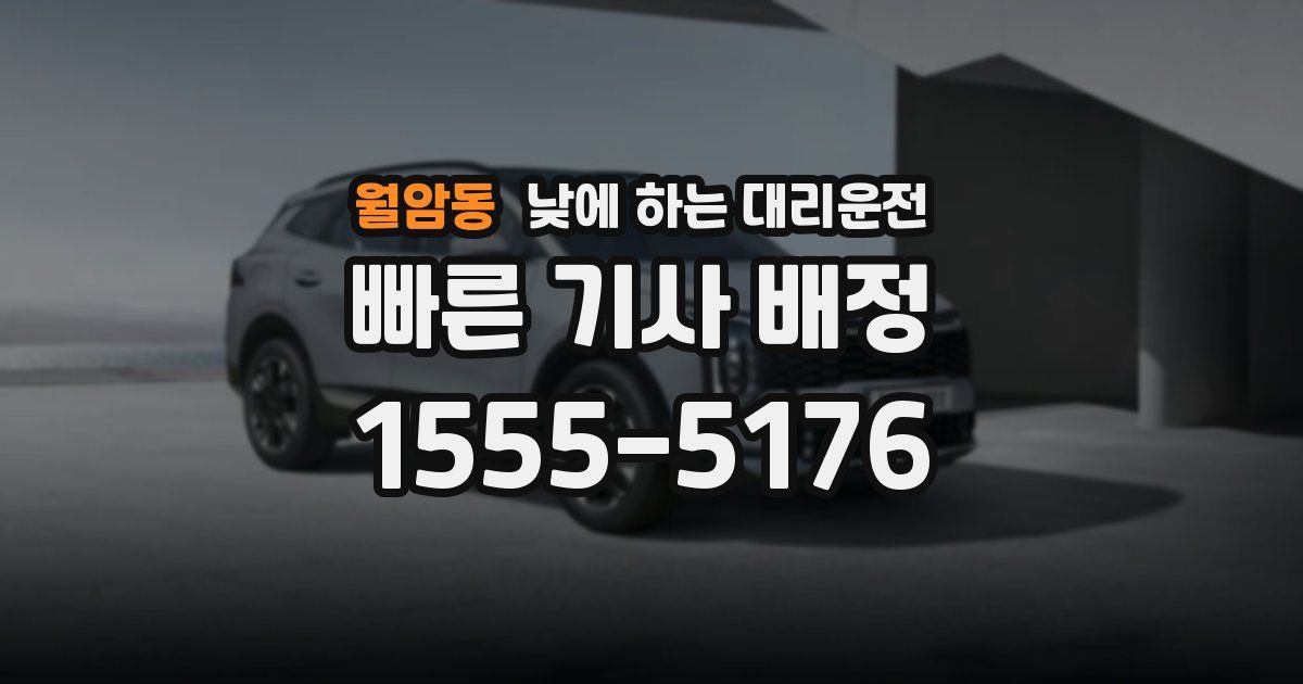 월암동 낮에 하는 대리운전