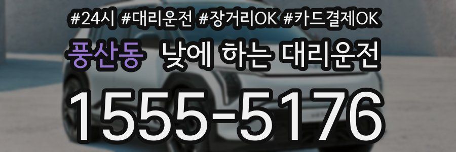 풍산동 낮에 하는 대리운전