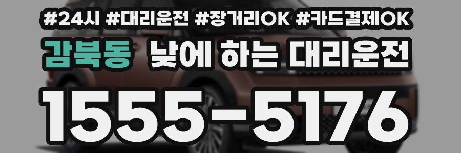감북동 낮에 하는 대리운전