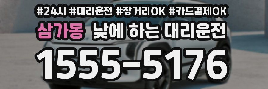 삼가동 낮에 하는 대리운전