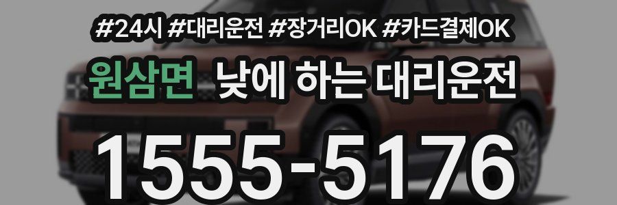 원삼면 낮에 하는 대리운전