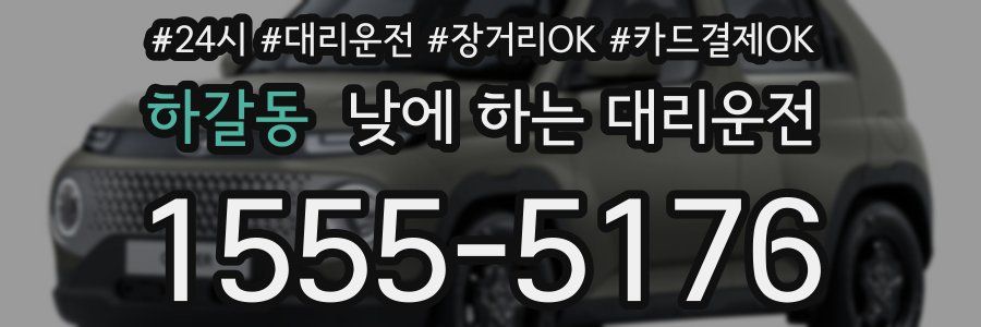 하갈동 낮에 하는 대리운전