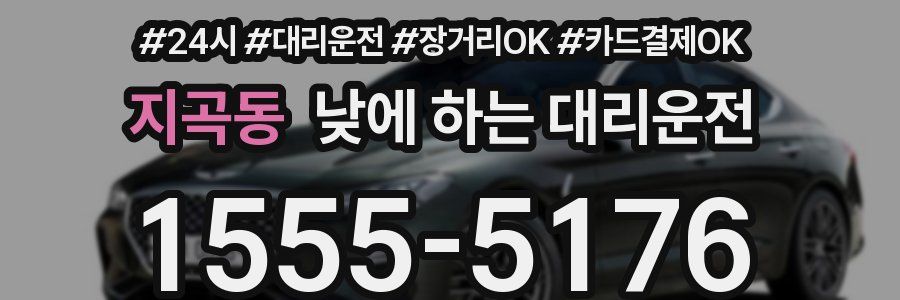 지곡동 낮에 하는 대리운전