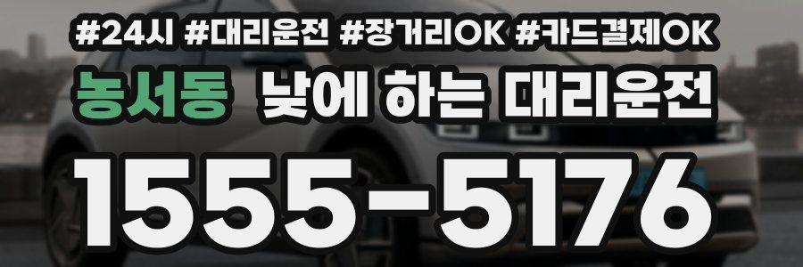 농서동 낮에 하는 대리운전