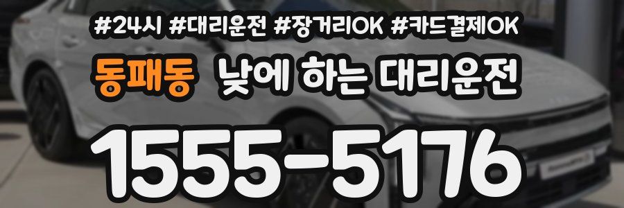 동패동 낮에 하는 대리운전