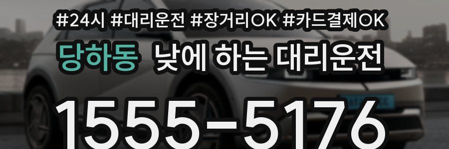 당하동 낮에 하는 대리운전