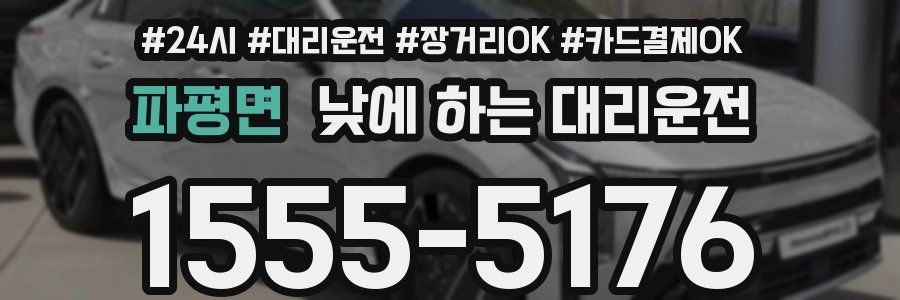 파평면 낮에 하는 대리운전