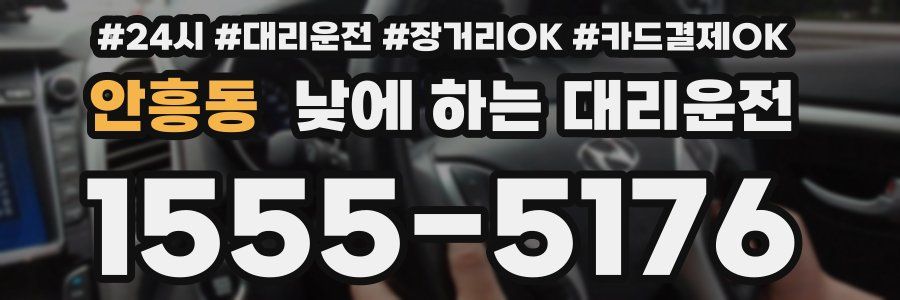 안흥동 낮에 하는 대리운전