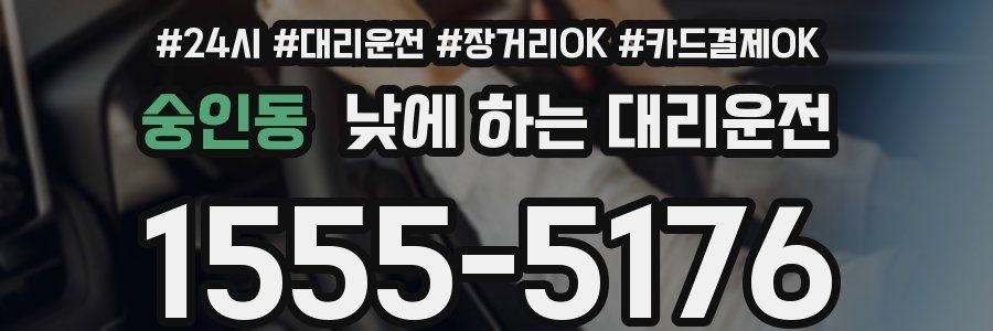 숭인동 낮에 하는 대리운전