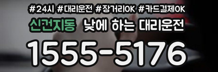 신건지동 낮에 하는 대리운전