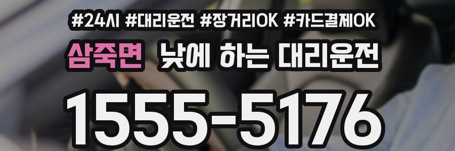 삼죽면 낮에 하는 대리운전