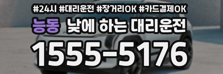 능동 낮에 하는 대리운전